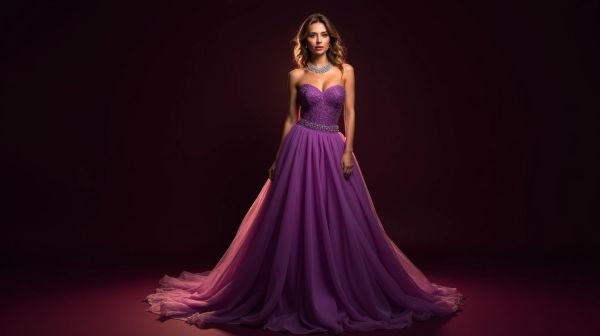 Choisir robe gala violette pour briller lors de votre événement